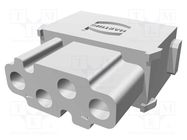 Connector: HDC; module; male; PIN: 4; 50V; UL94V-0; -40÷125°C HARTING