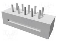 Connector: IDC transition; PIN: 10; IDC,THT; for ribbon cable HARTING