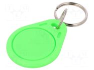 RFID pendant; plastic; green; 125kHz; 8BROM SYSTEM 7 SECURITY