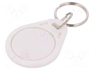 RFID pendant; plastic; white; 125kHz; 8BROM SYSTEM 7 SECURITY