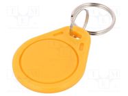 RFID pendant; plastic; yellow; 125kHz; 8BROM 