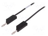 Test lead; 60VDC; 30VAC; 16A; with 4mm axial socket; Len: 0.5m HIRSCHMANN T&M