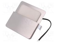 Lamp: lighting fixture; MAGIC; 6500K; IP30; H: 6.2mm; square; W: 75mm PAWBOL