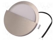 Lamp: lighting fixture; SPACE; 3000K; IP30; Ø: 75mm; H: 6.2mm; round PAWBOL