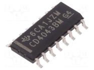 IC: digital; RS latch; Ch: 4; CMOS; SMD; SO16; CD4000 TEXAS INSTRUMENTS