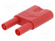 Connector: 4mm banana; stackable safety shunt; 32A; 1kVAC; 1kVDC 