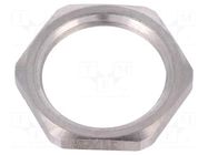 Nut; M20; stainless steel; Thk: 3mm; Spanner: 24mm; Thread: metric HUMMEL