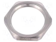 Nut; M20; stainless steel; Thk: 3mm; Spanner: 24mm; Thread: metric HUMMEL