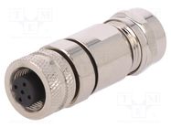 Connector: M12; plug; PIN: 5; female; A code-DeviceNet / CANopen BULGIN