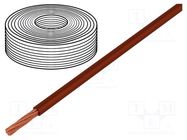 Wire; LifY; 1x0.5mm2; stranded; Cu; PVC; brown; 300V,500V; -15÷80°C HELUKABEL