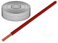 Wire; LifY; 1x1mm2; stranded; Cu; PVC; red; 300V,500V; -15÷80°C HELUKABEL