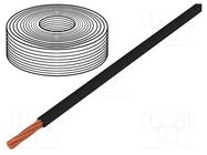 Wire; LifY; 1x0.1mm2; stranded; Cu; PVC; black; 300V; -15÷80°C HELUKABEL