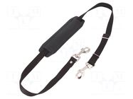 Shoulder strap; black; polyester PARAT