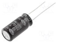 Capacitor: electrolytic; THT; 2200uF; 10VDC; Ø10x20mm; Pitch: 5mm SAMWHA