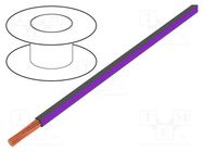 Wire; H05V-K,LgY; stranded; Cu; 1.5mm2; PVC; grey-violet; 300V,500V BQ CABLE