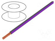 Wire; H05V-K,LgY; stranded; Cu; 1mm2; PVC; grey-violet; 300V,500V BQ CABLE