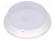 Self-adhesive foot; Ø: 19mm; H: 4.1mm; transparent; polyurethane ESSENTRA