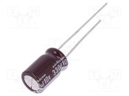 Capacitor: electrolytic; low ESR; THT; 330uF; 10VDC; Ø8x11.5mm NICHICON