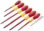 SCREWDRIVER SET, SL, PH, SQ, 7 PIECE