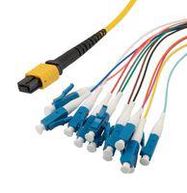 FIBRE CORD, MPO JACK TO LC, 12FIBRES, 1M