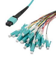 FIBRE CORD, MPO JACK TO LC, 24FIBRES, 1M