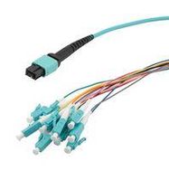 FIBRE CORD, MPO PLUG TO LC, 12FIBRES, 5M