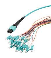 FIBRE CORD, MPO PLUG TO LC, 24FIBRES,10M