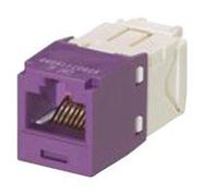 RJ45 CONN, JACK, 8P8C, 1PORT, VIOLET