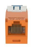 RJ45 CONN, JACK, 8P8C, 1PORT, ORANGE