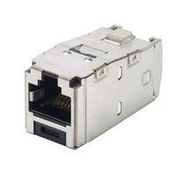 RJ45 CONN, JACK, 8P8C, 1PORT, BLACK