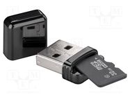 Card reader: external; USB A plug; USB 2.0; Communication: USB Goobay