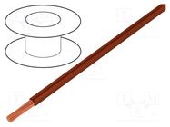 Wire; TLY; stranded; Cu; 0.124mm2; PVC; brown; 150V; 500m; Class: 5 TECHNOKABEL