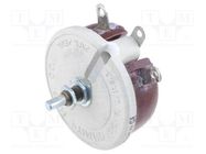 Potentiometer: shaft; single turn; 50Ω; 100W; 6.35mm; wirewound OHMITE