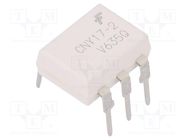 Optocoupler; THT; Ch: 1; OUT: transistor; 4.17kV; DIP6; CNY17 ONSEMI