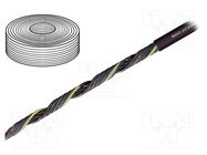 Wire: control cable; chainflex® CF890; 2x0.5mm2; PUR; black; Cu IGUS