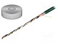 Wire: servo drive; chainflex® CF21.UL,hybrid; green; stranded; Cu IGUS