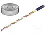 Wire: control cable; chainflex® CF98; 4x0.25mm2; blue; stranded IGUS