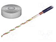 Wire: control cable; chainflex® CF99; 4x0.14mm2; dark blue; Cu IGUS