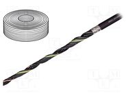 Wire: control cable; chainflex® CF881; 4G0.75mm2; black; stranded IGUS