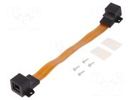 Extender Ethernet; RJ45 socket,both sides; 0.25m; transparent GOOBAY