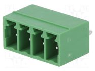 Pluggable terminal block; 3.5mm; ways: 4; straight; socket; male DEGSON ELECTRONICS