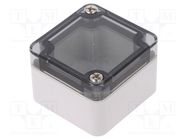 Enclosure: multipurpose; X: 50mm; Y: 52mm; Z: 35mm; TK PC; grey; IP66 SPELSBERG