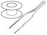 Wire: loudspeaker cable; 2x0.75mm2; stranded; OFC; transparent TASKER