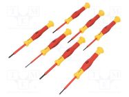 Kit: screwdrivers; insulated,precision; 1kVAC; Phillips,slot C.K