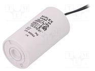 Capacitor: polypropylene; motors, run; 10uF; 450V; Ø35x65mm; ±10% MIFLEX