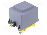 Transformer: encapsulated; 60VA; 230VAC; 230V; 260mA; IP00; A: 70mm INDEL