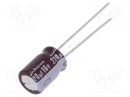 Capacitor: electrolytic; low ESR; THT; 220uF; 16VDC; Ø8x11.5mm NICHICON