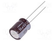 Capacitor: electrolytic; low ESR; THT; 56uF; 63VDC; Ø10x12.5mm NICHICON