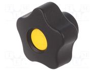 Knob; Ø: 32mm; Int.thread: M8; 12mm; H: 23mm; technopolymer PP ELESA+GANTER