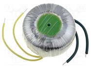 Transformer: toroidal; 60VA; 230VAC; 17V; 3.52A; Leads: cables; IP00 BREVE TUFVASSONS